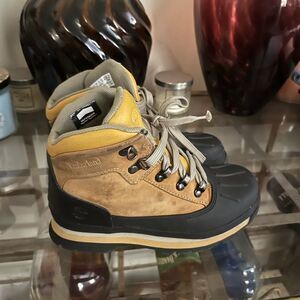 Timberland Brown and Black Hiking Boots size 2